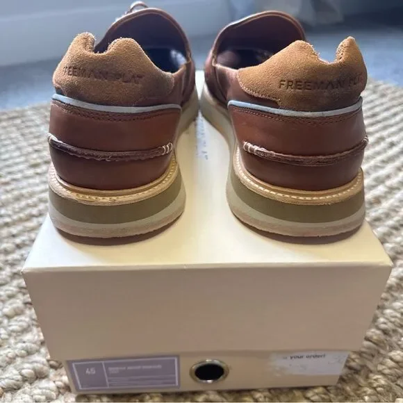 NIB Freeman Plat Quarter JoggerHuarache in Cognac